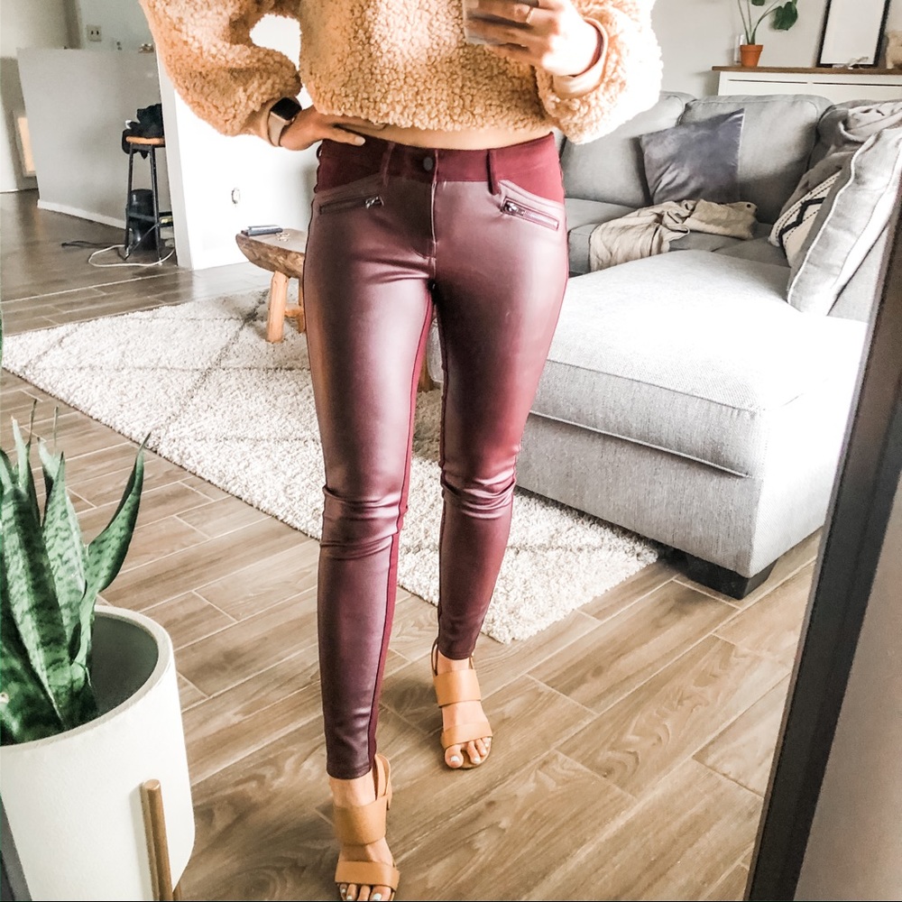 Faux Leather Pants | Size 2